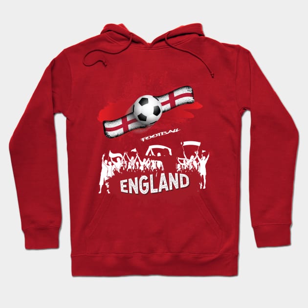 England Is Football Nation Hoodie by Persius Vagg